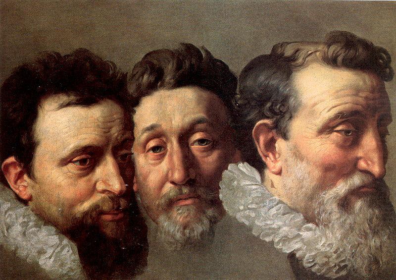 POURBUS, Frans the Younger Head Studies of Three French Magistrates